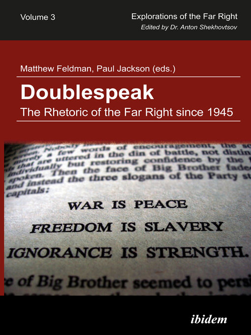 Title details for Doublespeak by Matthew Feldman - Wait list